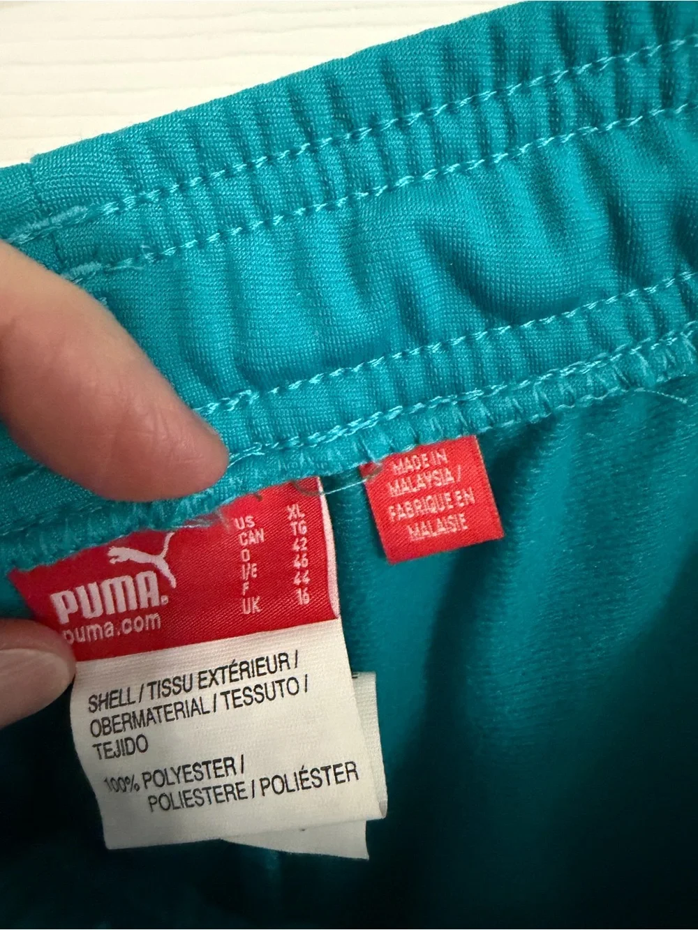 PUMA women’s  Teal Athletic Track Pants, NWT, XL